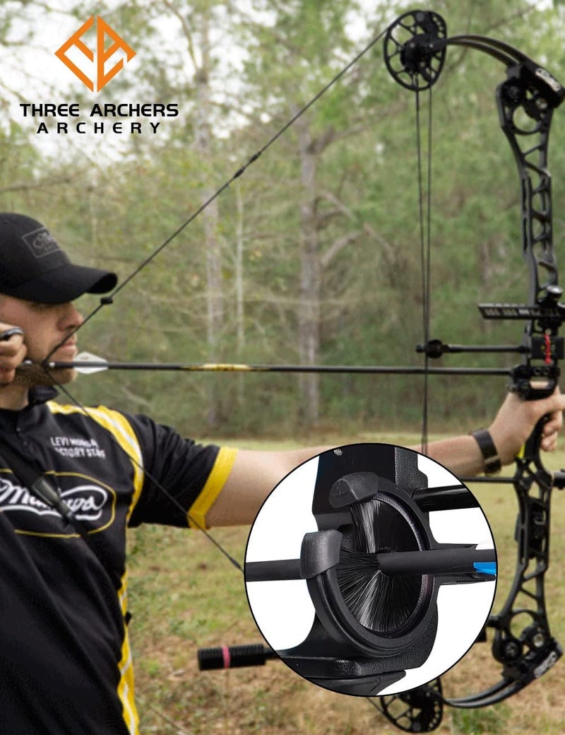 THREE ARCHERS Archery Arrow Rest Brush Capture Arrow Rest for Compound & Recurve Bow Hunting Whisker Arrows Stand Targeting & Hunting Accessories - Image 5